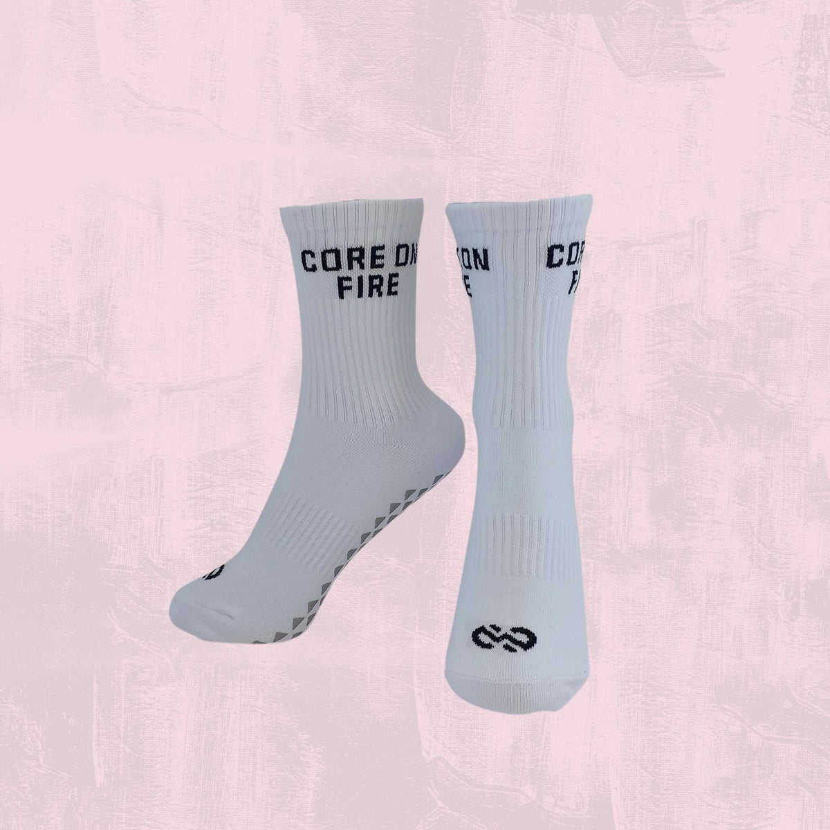 Women’s Grip Crew Socks with non-slip sole for yoga and Pilates workouts